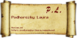 Podhorszky Laura névjegykártya